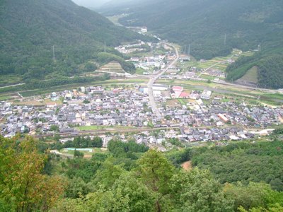 写真:10.二の丸から竹田駅を望む